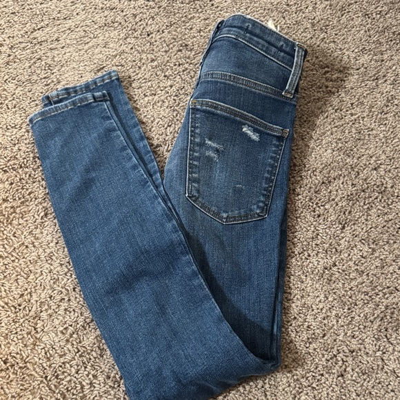 Universal Thread High Rise Blue Distressed Jeans - Picture 4 of 6